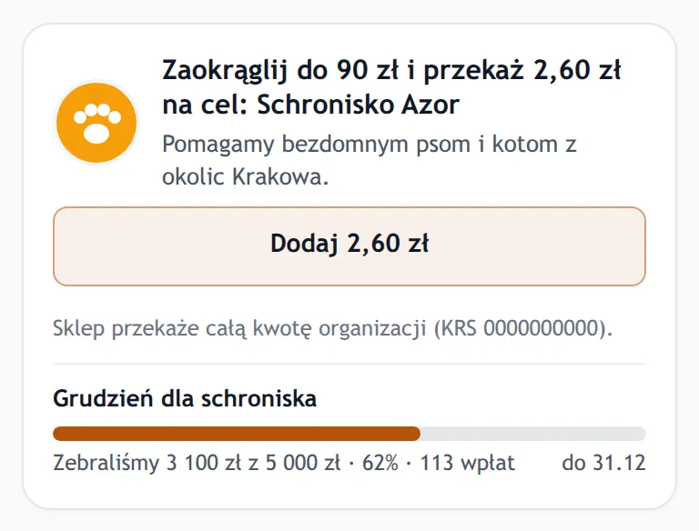 Widżet z własnym kolorem akcentu